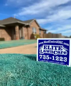 Elite Lawn Care yard sign