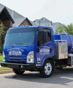 Truck in front of house